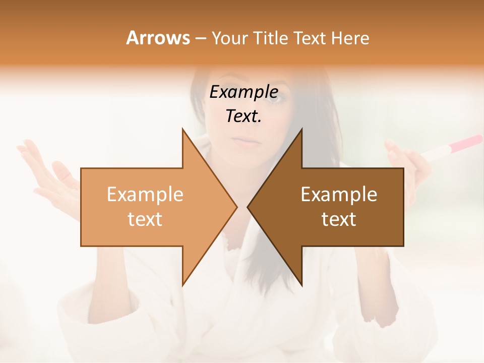 Bright White Girl PowerPoint Template