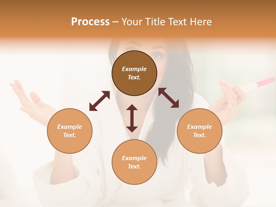 Bright White Girl PowerPoint Template
