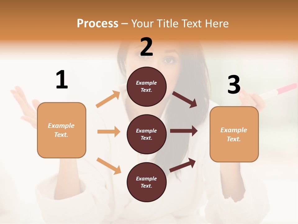Bright White Girl PowerPoint Template