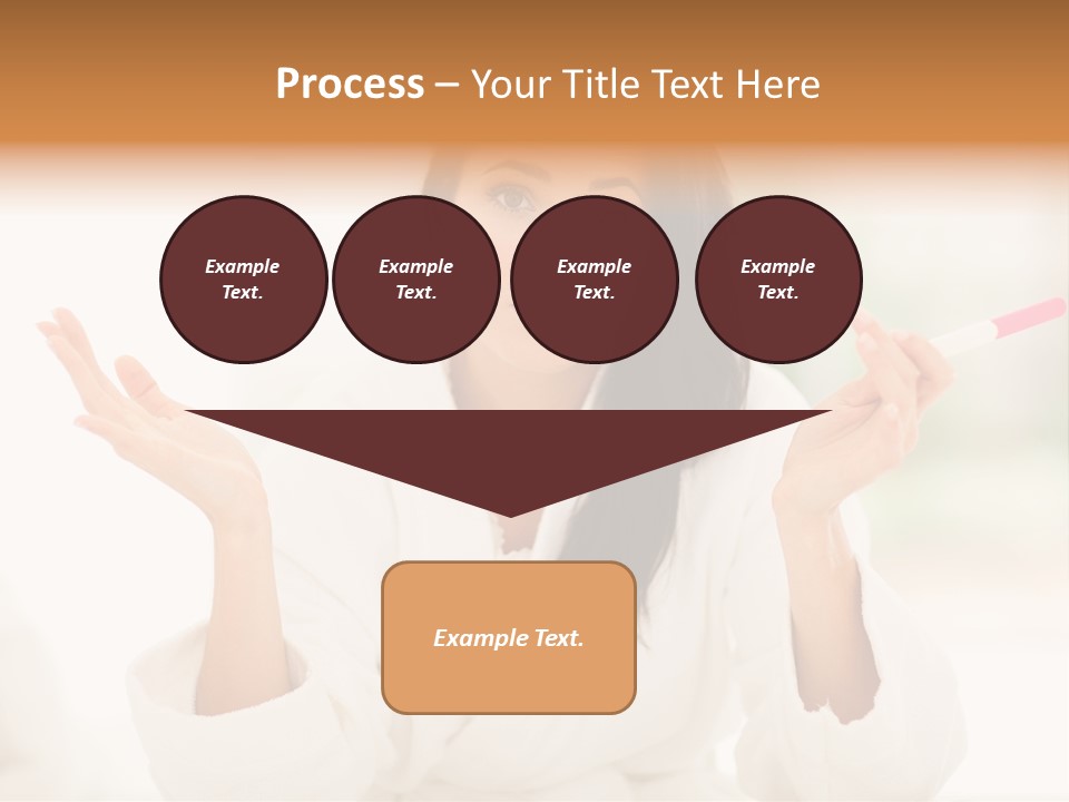 Bright White Girl PowerPoint Template