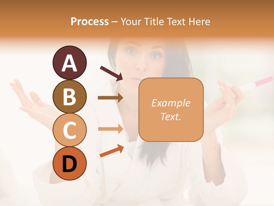 Bright White Girl PowerPoint Template