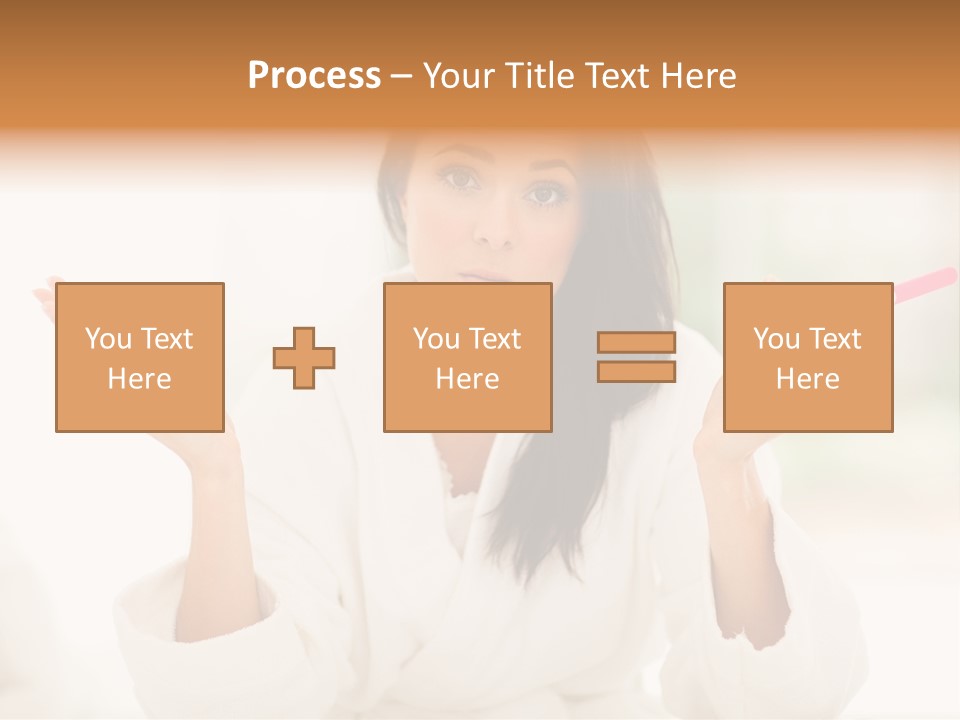Bright White Girl PowerPoint Template