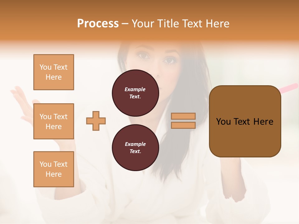 Bright White Girl PowerPoint Template