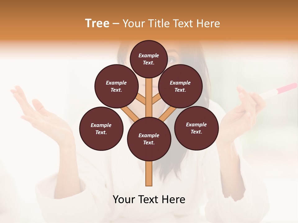 Bright White Girl PowerPoint Template