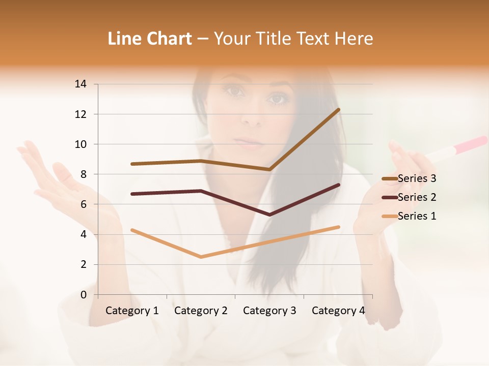 Bright White Girl PowerPoint Template