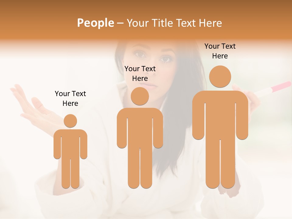 Bright White Girl PowerPoint Template