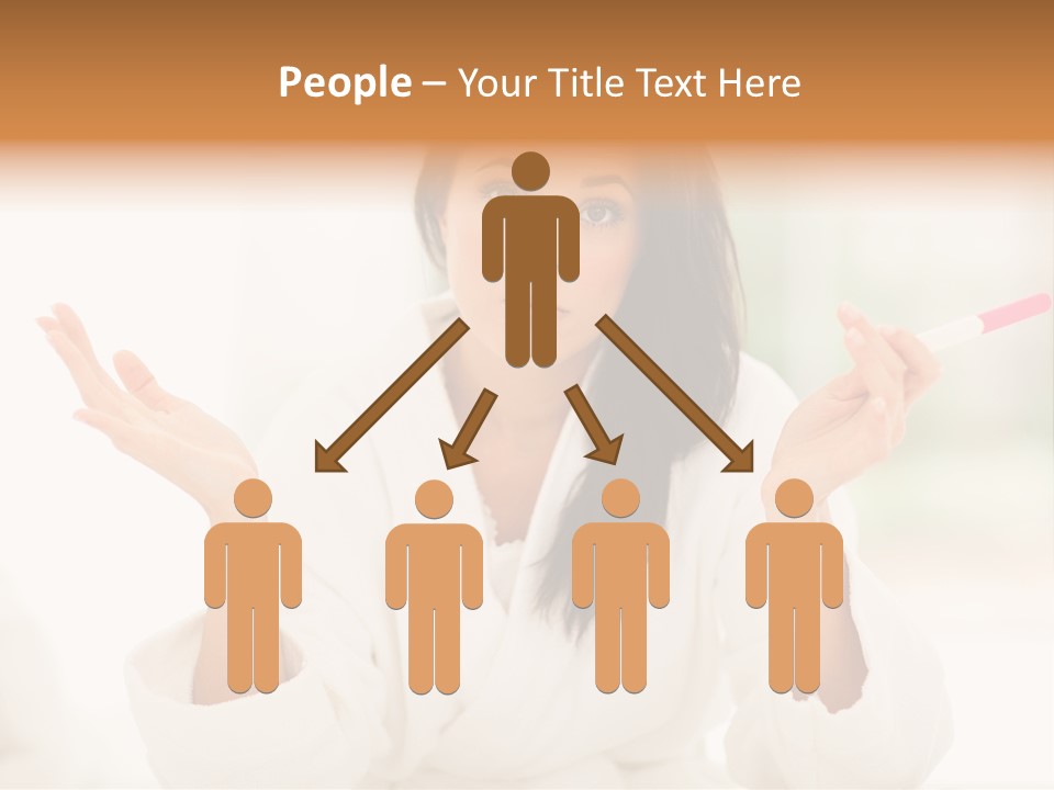 Bright White Girl PowerPoint Template