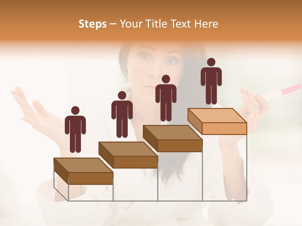 Bright White Girl PowerPoint Template