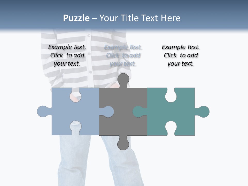 Front View Preschool Model PowerPoint Template