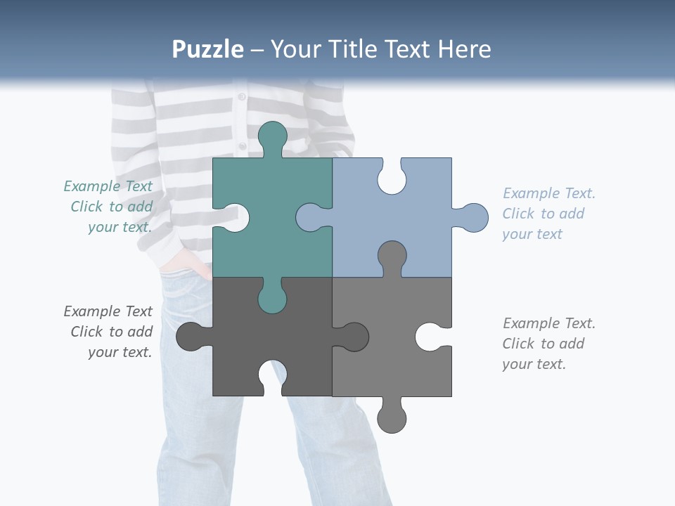 Front View Preschool Model PowerPoint Template