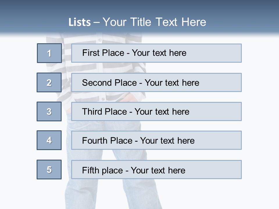 Front View Preschool Model PowerPoint Template