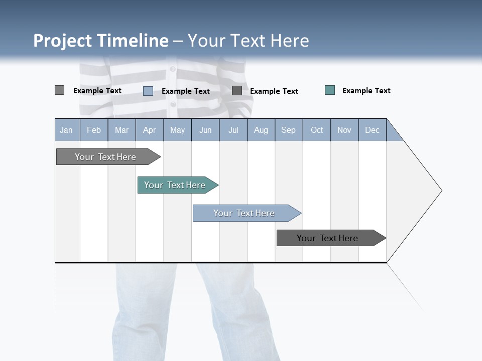 Front View Preschool Model PowerPoint Template