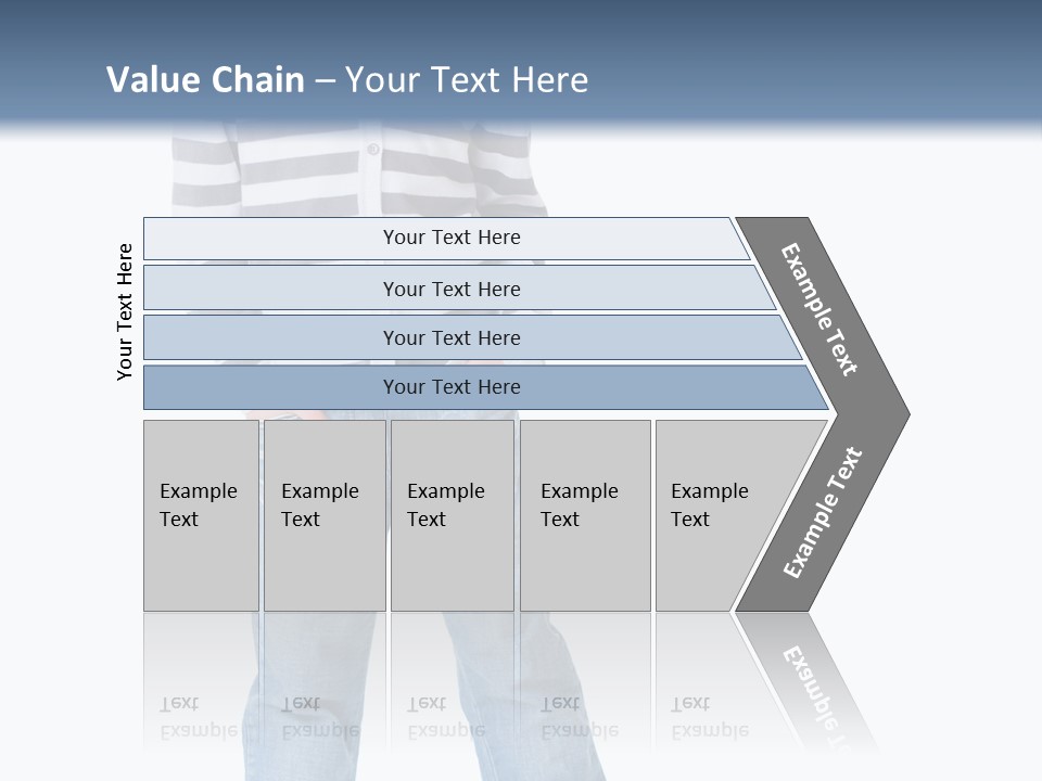 Front View Preschool Model PowerPoint Template