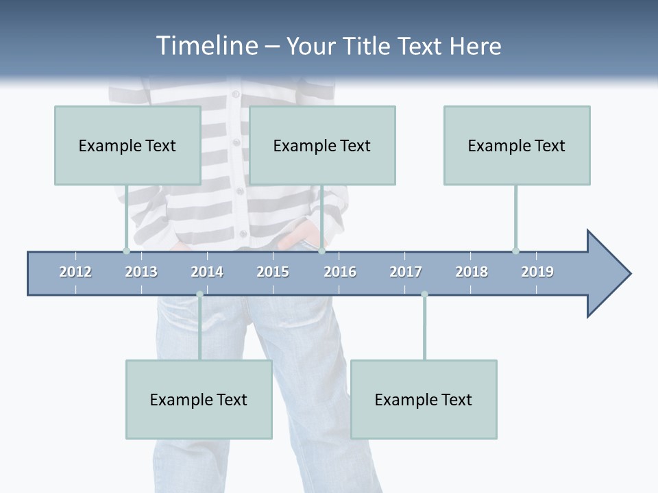 Front View Preschool Model PowerPoint Template