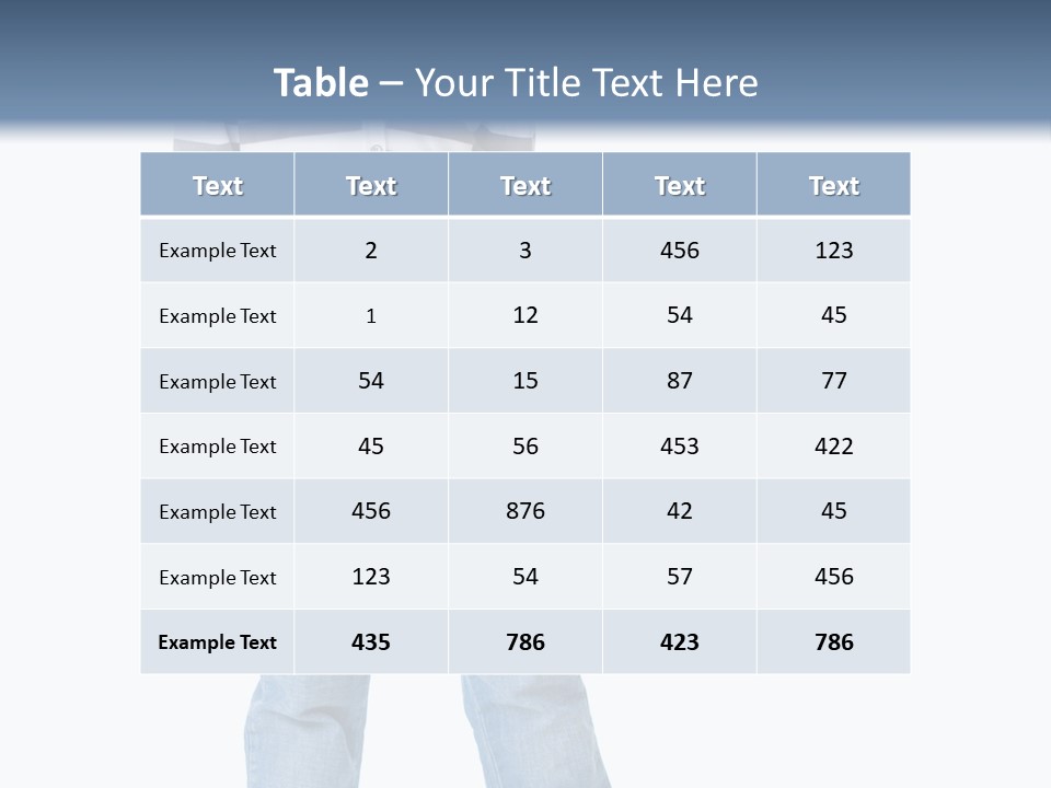 Front View Preschool Model PowerPoint Template