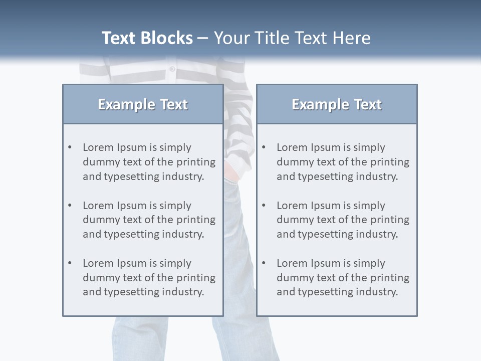 Front View Preschool Model PowerPoint Template