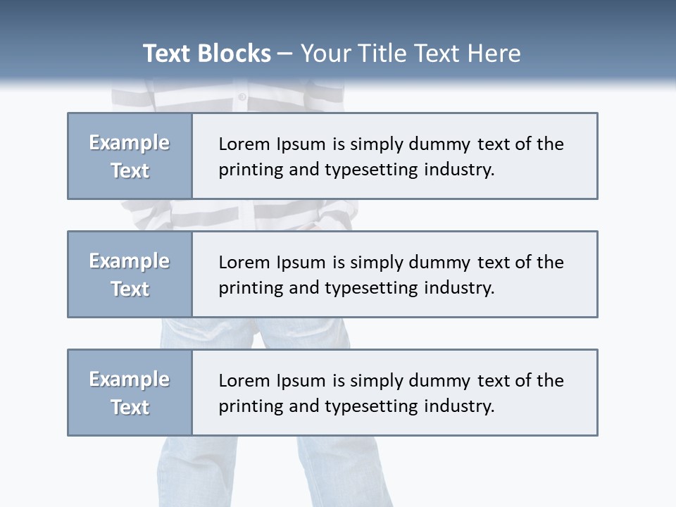 Front View Preschool Model PowerPoint Template