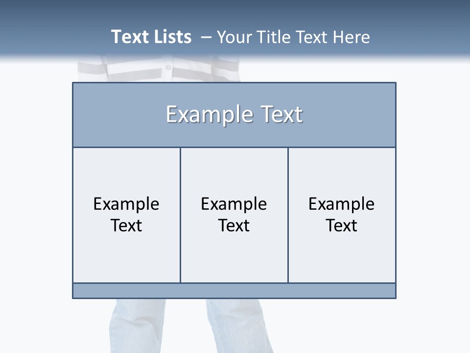 Front View Preschool Model PowerPoint Template