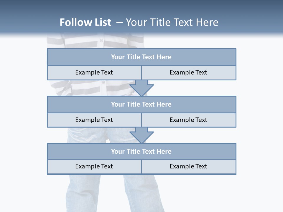 Front View Preschool Model PowerPoint Template