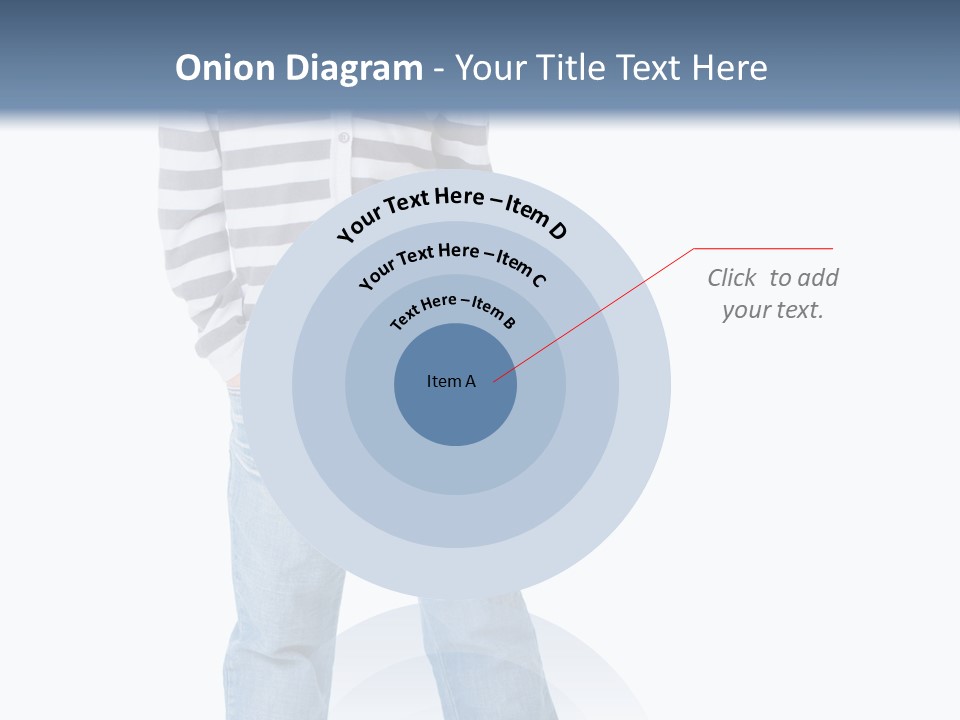 Front View Preschool Model PowerPoint Template