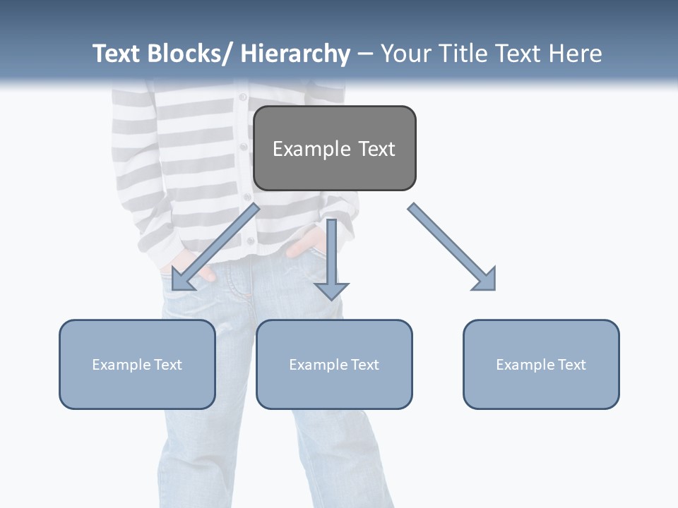 Front View Preschool Model PowerPoint Template