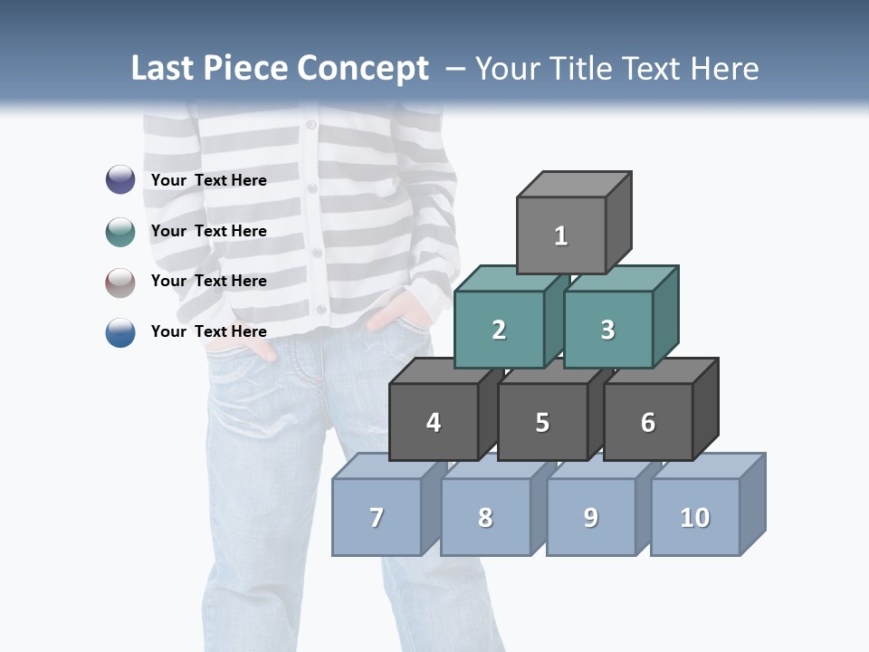 Front View Preschool Model PowerPoint Template