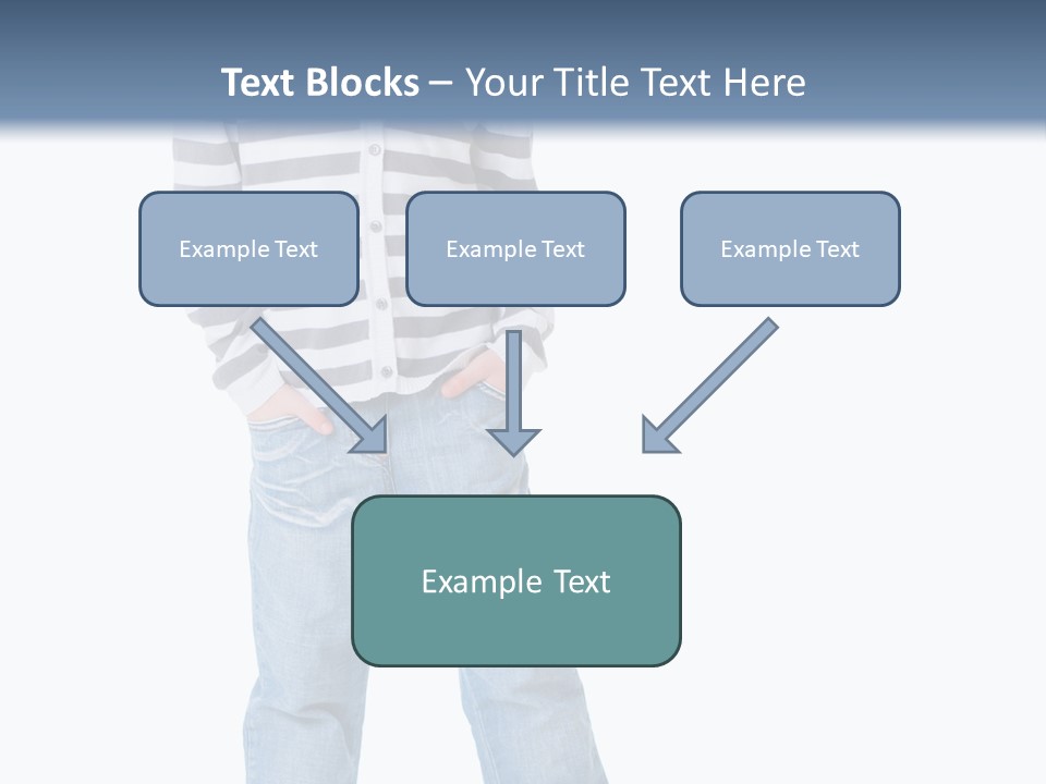 Front View Preschool Model PowerPoint Template