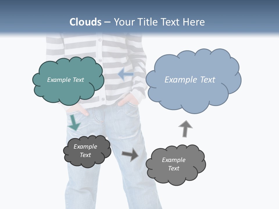 Front View Preschool Model PowerPoint Template