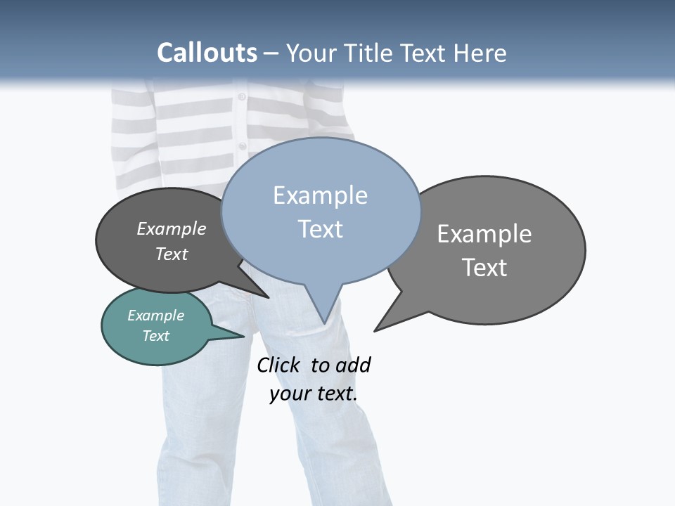 Front View Preschool Model PowerPoint Template