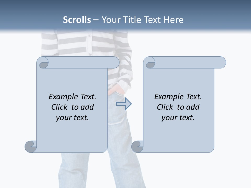 Front View Preschool Model PowerPoint Template