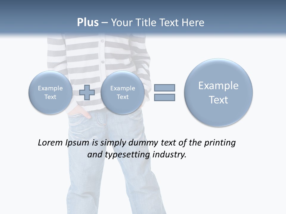 Front View Preschool Model PowerPoint Template