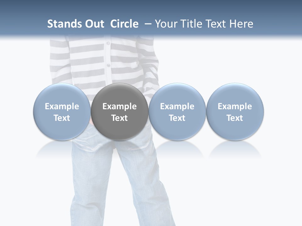 Front View Preschool Model PowerPoint Template