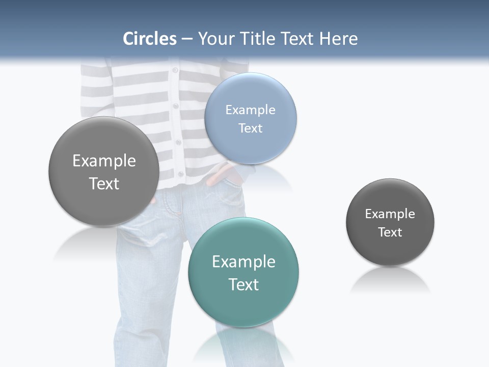 Front View Preschool Model PowerPoint Template