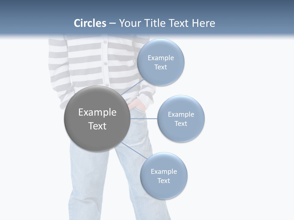 Front View Preschool Model PowerPoint Template