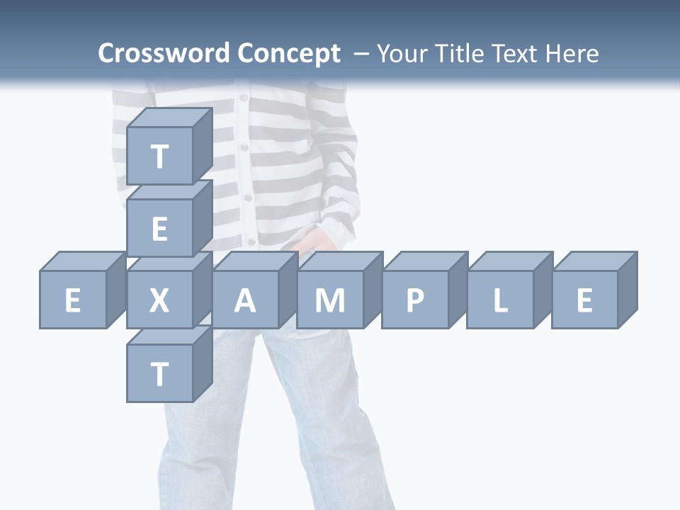 Front View Preschool Model PowerPoint Template