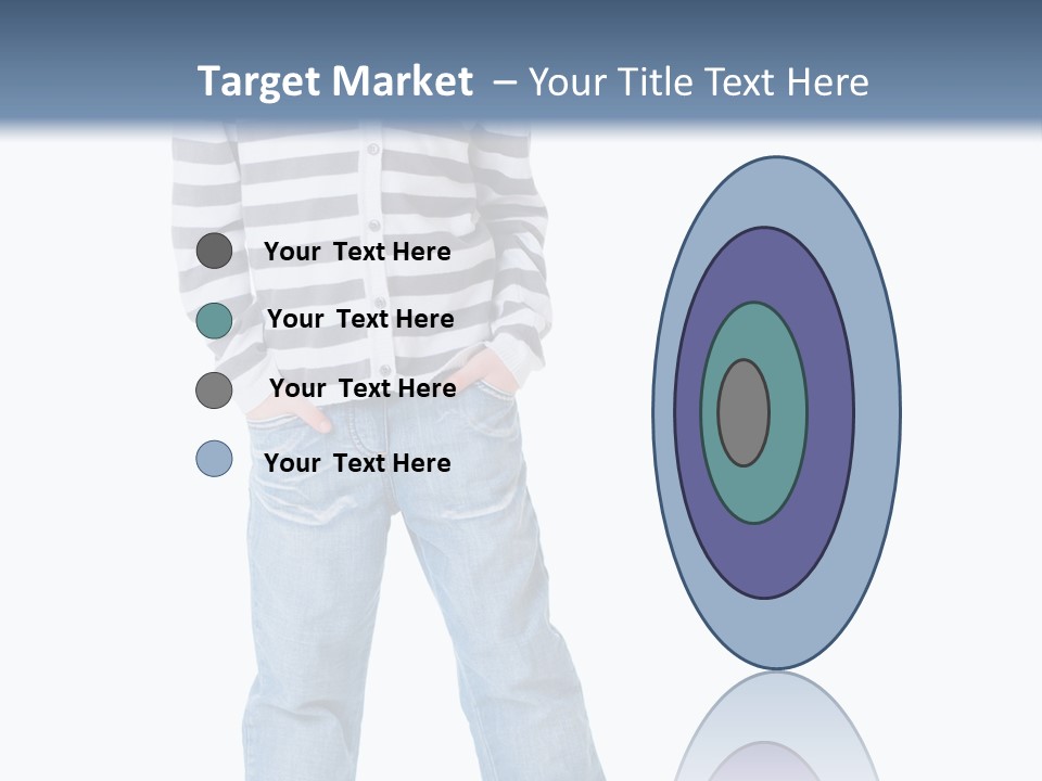 Front View Preschool Model PowerPoint Template