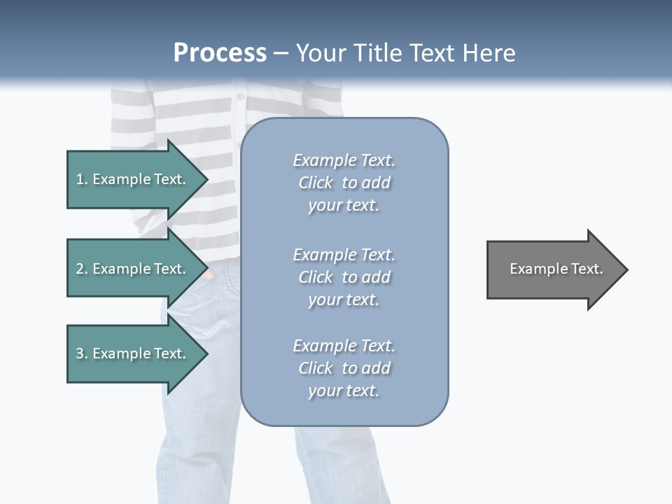 Front View Preschool Model PowerPoint Template
