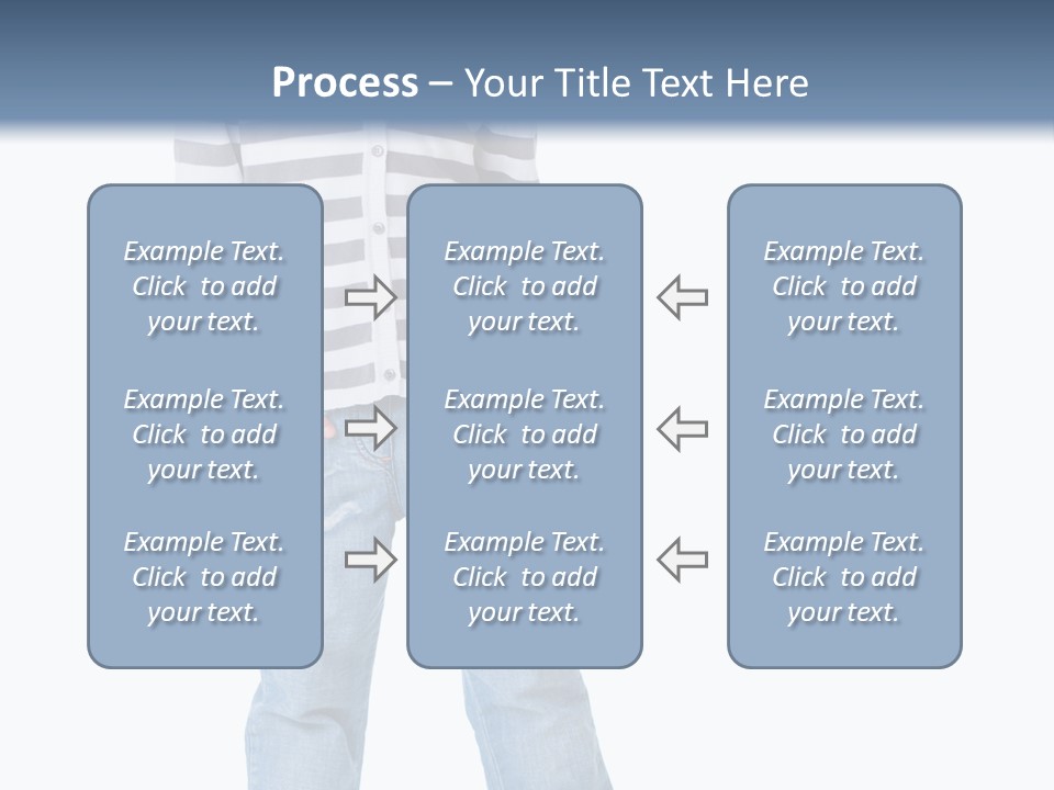 Front View Preschool Model PowerPoint Template