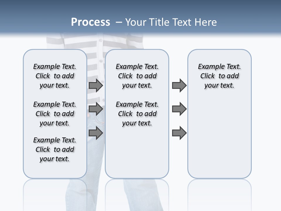 Front View Preschool Model PowerPoint Template