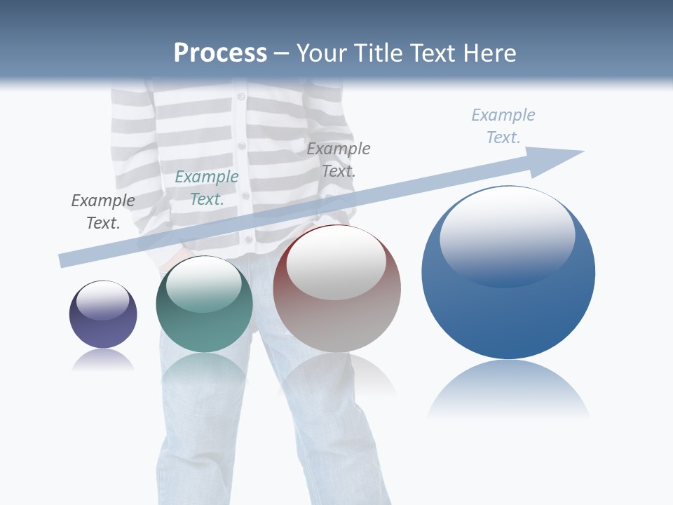 Front View Preschool Model PowerPoint Template