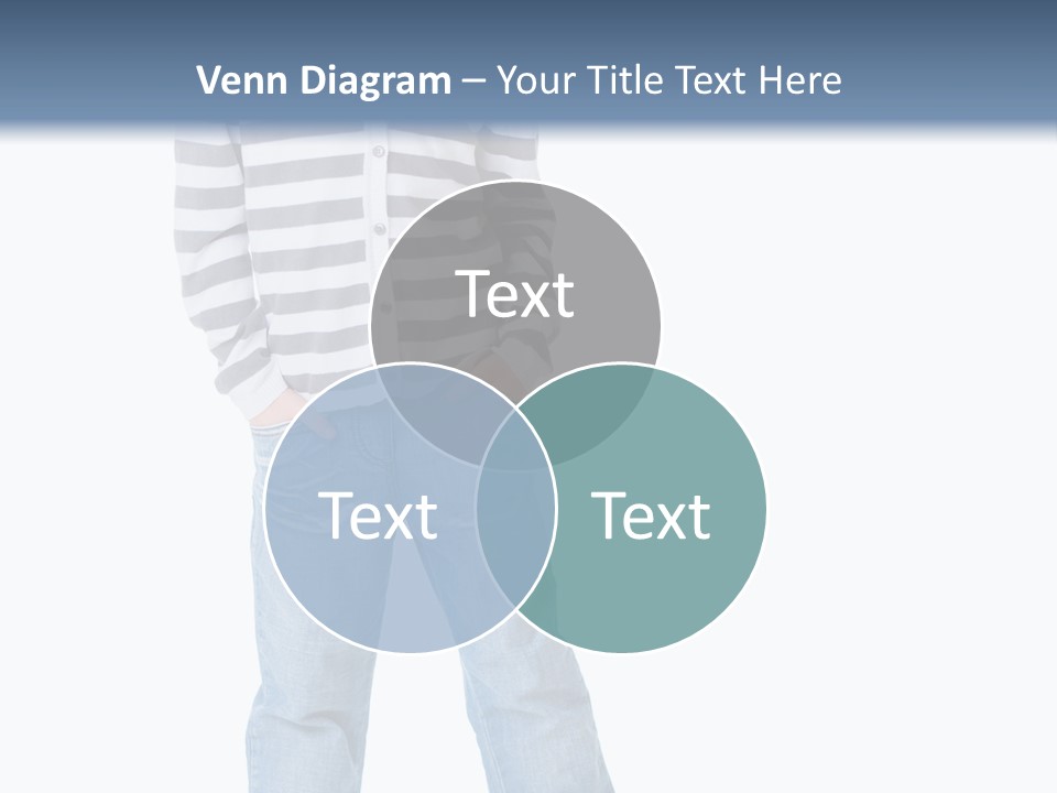 Front View Preschool Model PowerPoint Template