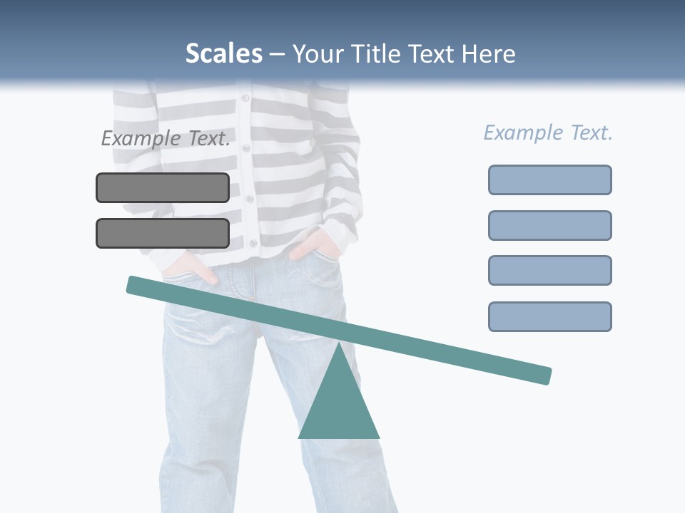 Front View Preschool Model PowerPoint Template
