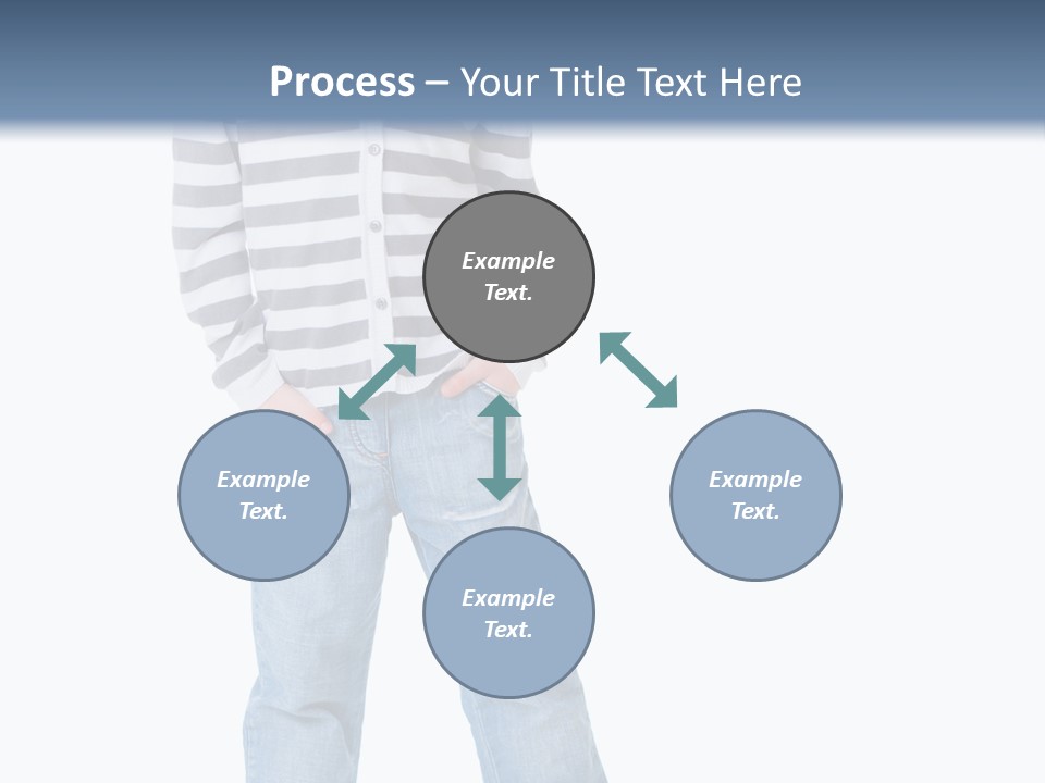 Front View Preschool Model PowerPoint Template