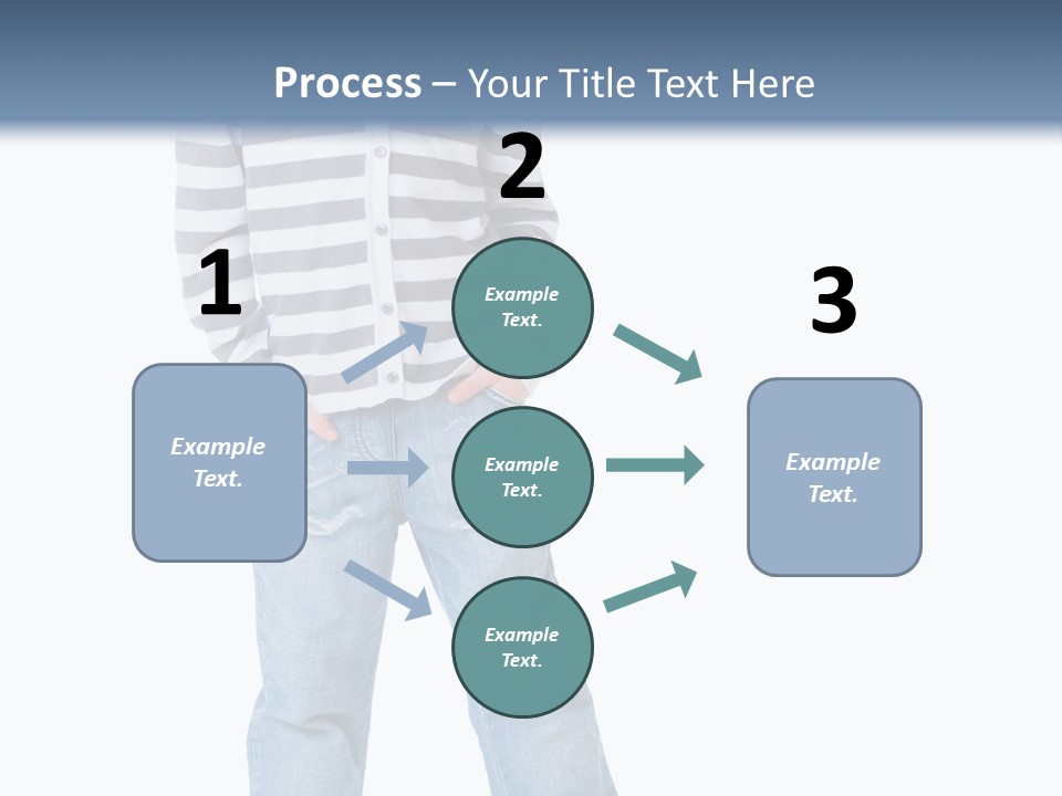 Front View Preschool Model PowerPoint Template