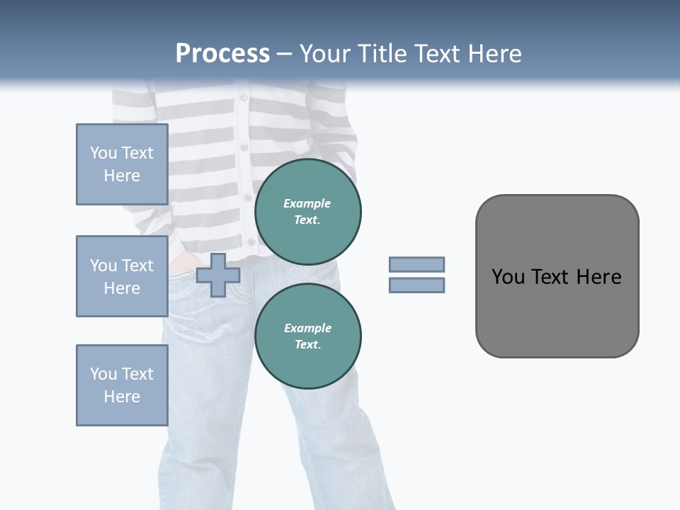 Front View Preschool Model PowerPoint Template