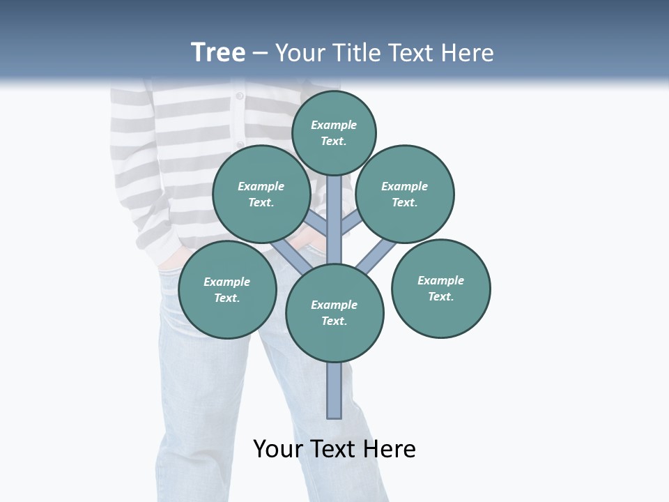 Front View Preschool Model PowerPoint Template