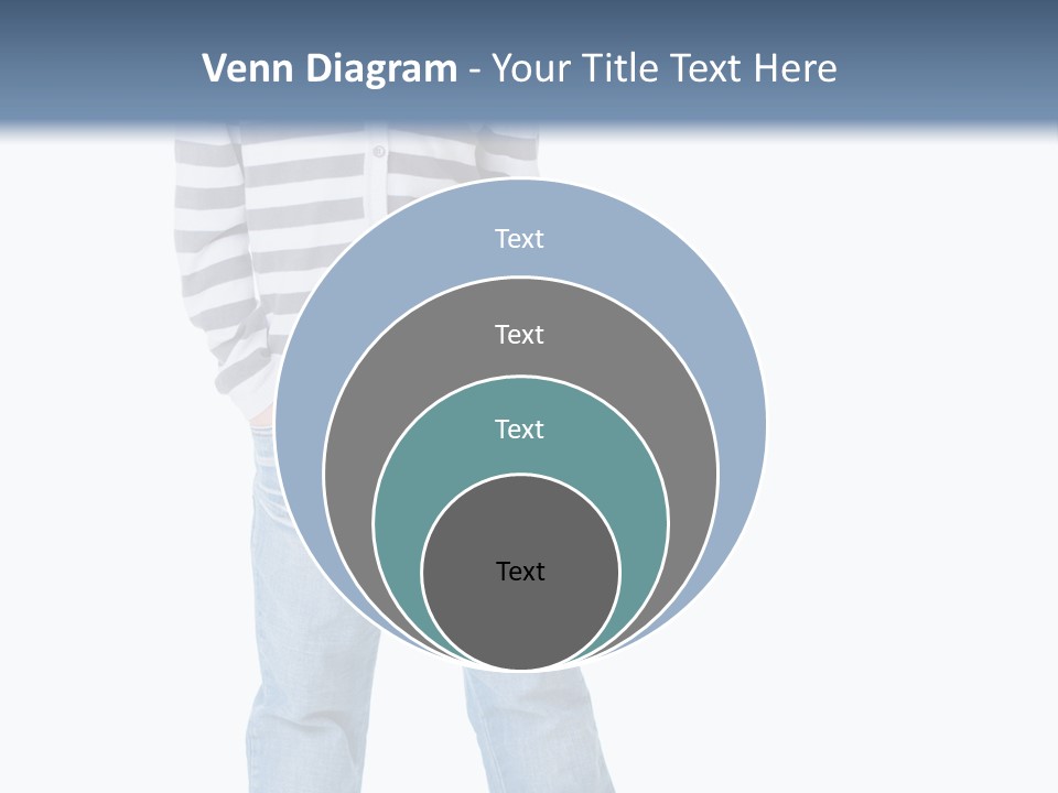 Front View Preschool Model PowerPoint Template