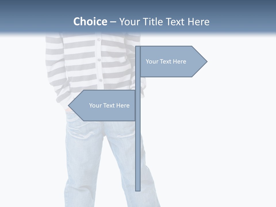 Front View Preschool Model PowerPoint Template
