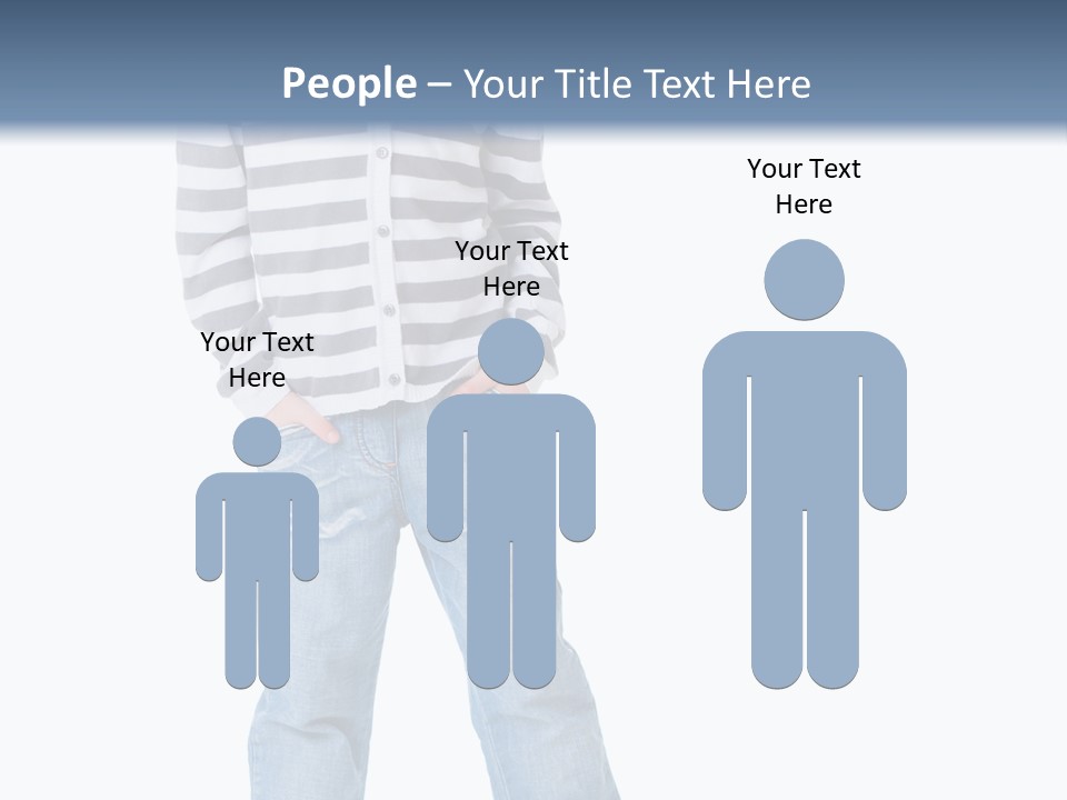 Front View Preschool Model PowerPoint Template