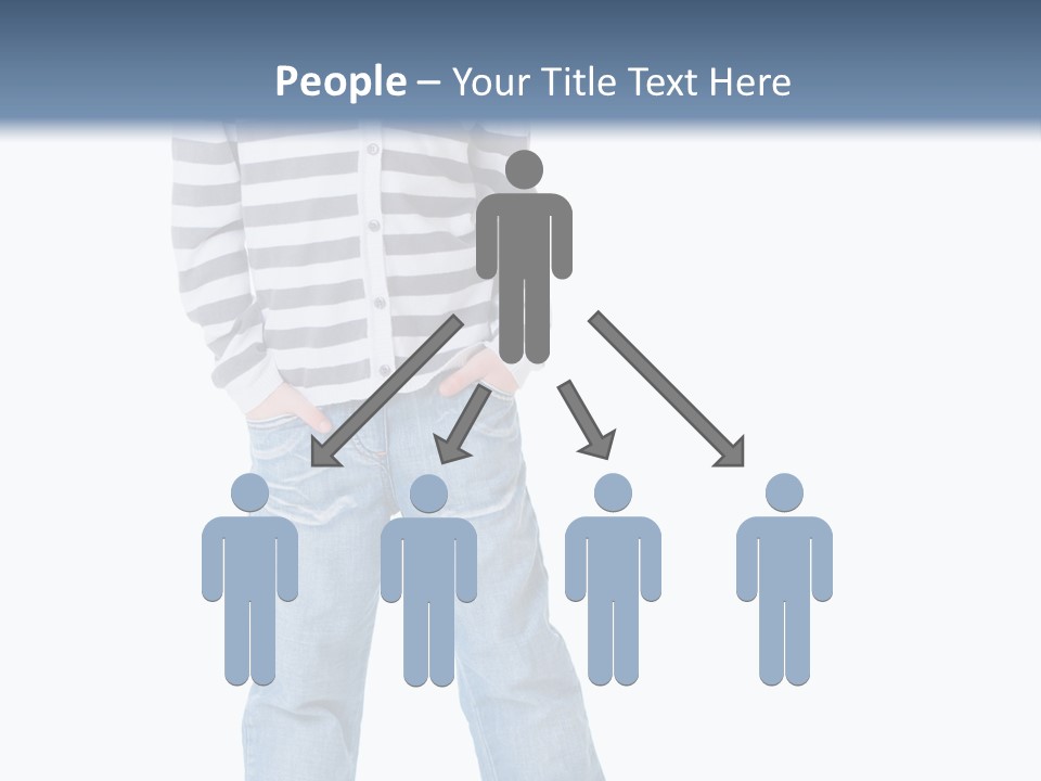 Front View Preschool Model PowerPoint Template